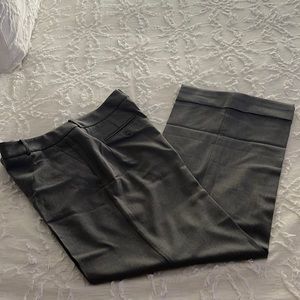 Slate grey pants with cuff on the leg bottom